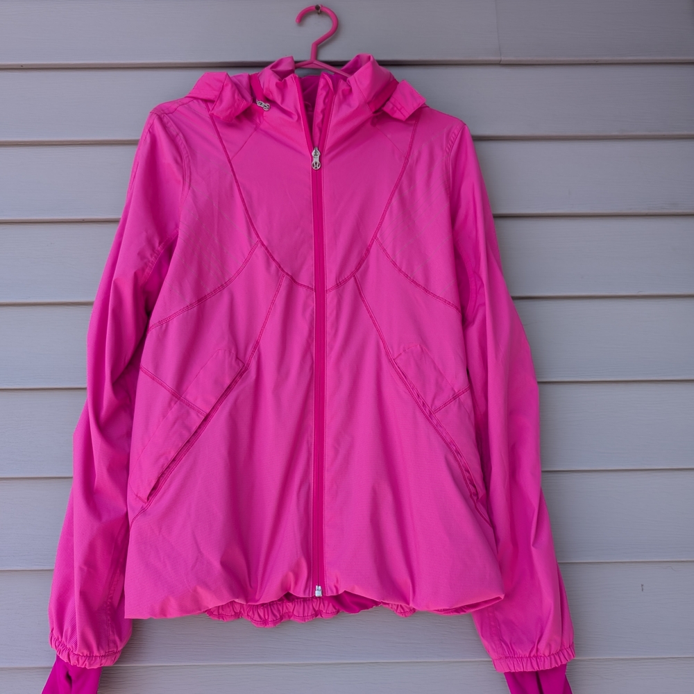 Lululemon Athletica Pink Hooded  Jacket